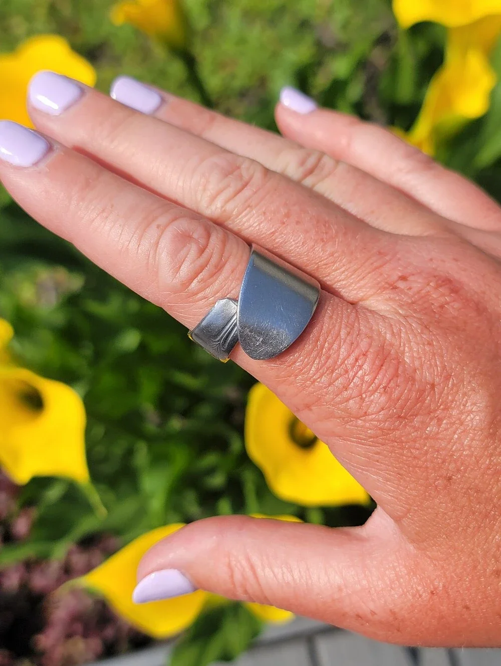 11.5 Sized Handmade Butterfly Spoon Ring
